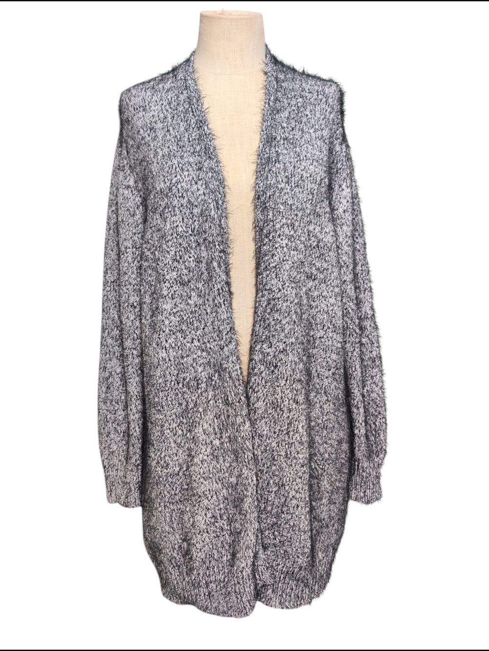 Nwt Lane Bryant Open-Front Marled Sweater Cardigan Fuzzy Super Soft Nice 18 20